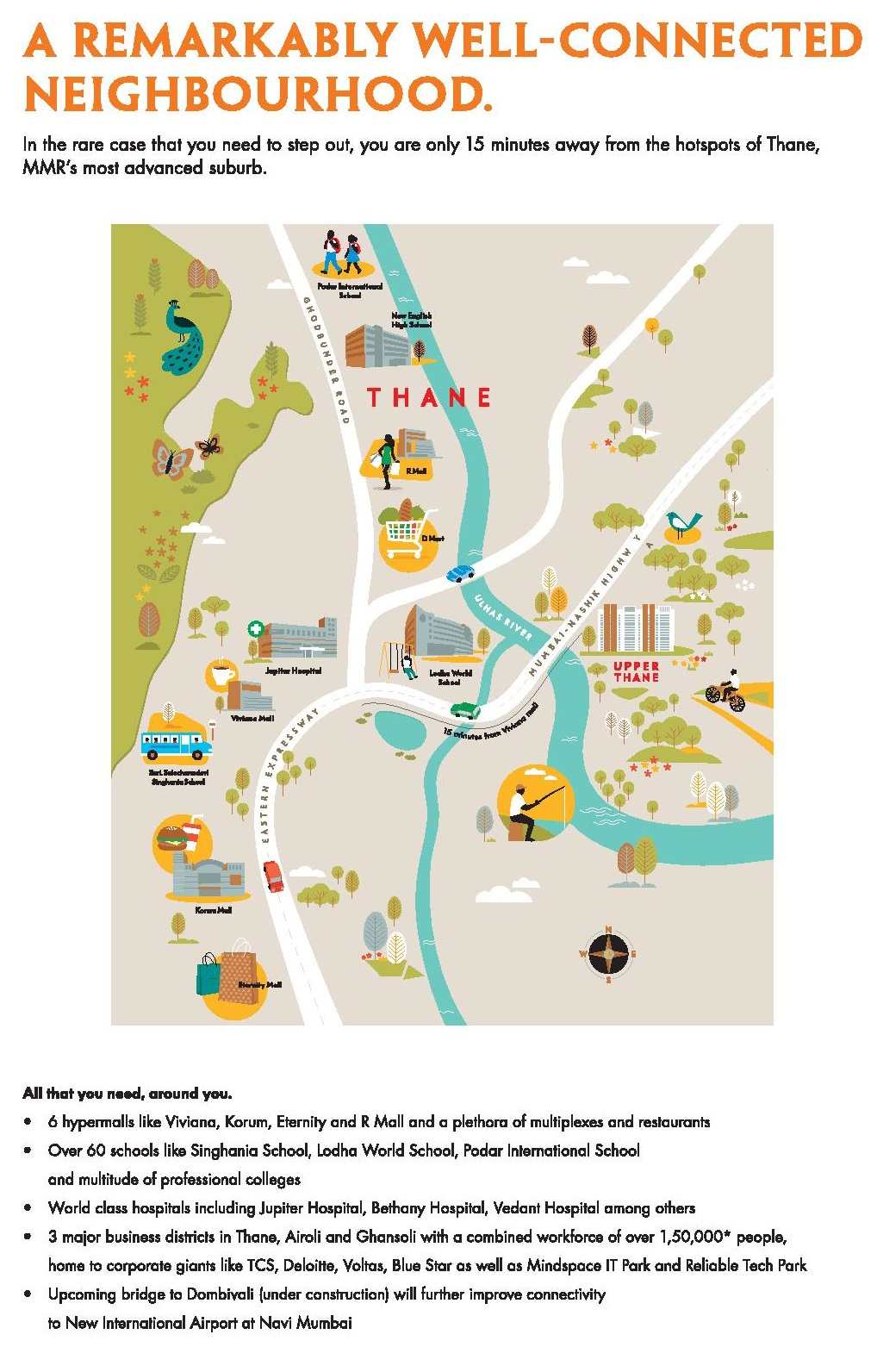 Live in a remarkably well connected neighbourhood at Lodha Upper Thane in Mumbai Update